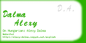 dalma alexy business card